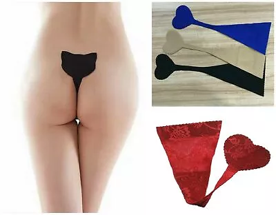 Women Invisible Thong Silicon C-String Panties Ladies Seamless Soft Underwear • £6.99