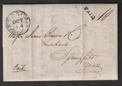 $10 • Buy 1843 Stampless New Britain CT Advertising Flyer For Household Fittings PAID 10c