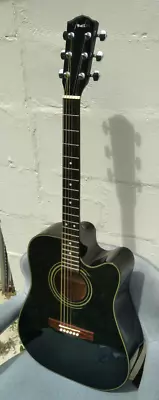 Vintage FENDER 6-String Acoustic/Electric Guitar DG-20SCE (2002 Korea Black) • $189.99