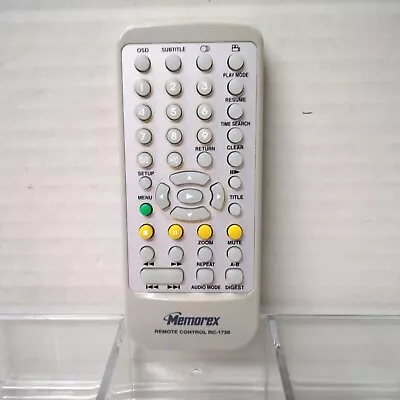 Memorex RC-1730 Remote Control Portable DVD Player Replacement Works • $3