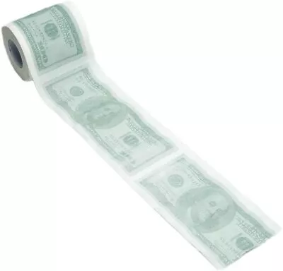Money Toilet Paper Roll Bathroom Tissue Novelty 100 Dollar Bill Double White  • $19.70