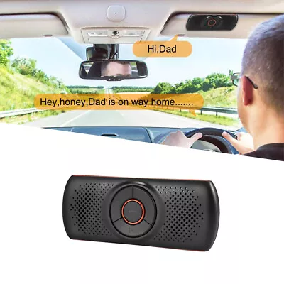 Wireless Bluetooth Speaker Phone Hands-free MP3 Player Kit Car Sun Visor Clip • $27.14