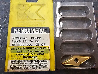 Qty 1 Kennametal VNMG 432 VNMG220408 KC850 Grade Carbide Insert • $15
