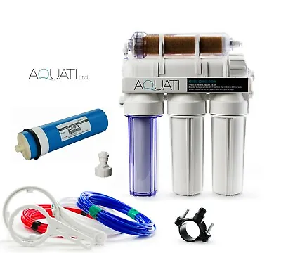£126.95 • Buy Aquati XL 5 Stage RO & DI Reverse Osmosis Water Filter Large Membrane 200GPD