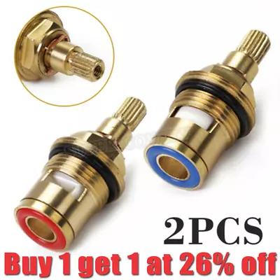 2× Kitchen Ceramic Tap Cartridge Valve Disc Insert Quarter Turn 1/2  20teeth UK • £5.30