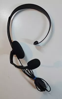 Original  Microsoft XBOX 360 Genuine OEM Black Wired Chat Headset With Mic Mute • $7.49