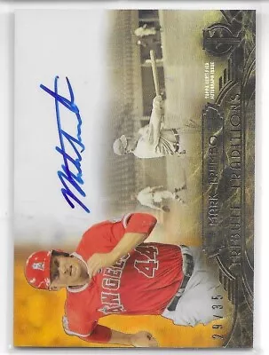 2014 Topps Tribute Autographs /35 #TAMT Mark Trumbo AUTO Angels Orioles • $11