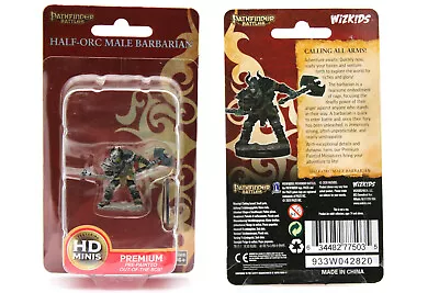 WZK77503 - Half-Orc Male Barbarian - Pathfinder Battles Premium Miniatures • £9.46