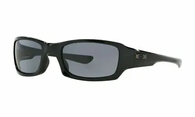 Mens Oakley Fives Squared Sunglasses Polished Black/Grey OO9238-04 • $62.99