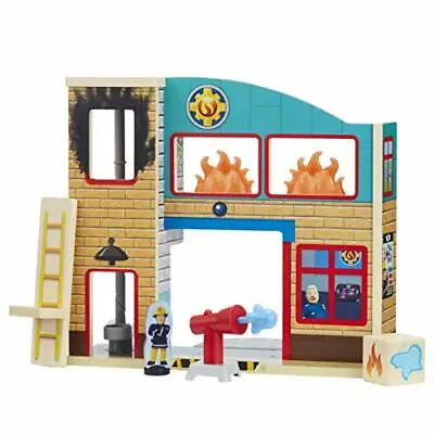 Fireman Sam 07325 Pontypandy Fire Station FSC Eco-Friendly Sustainable Wooden P • $110.34