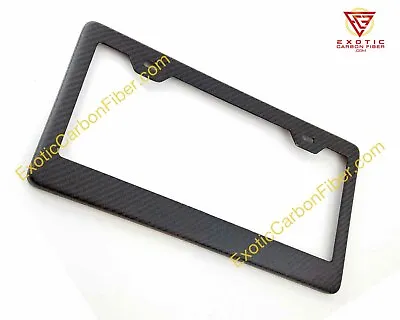 2x2 Matte Real Carbon Fiber License Plate Frame - 2-Hole Blank • $44.99