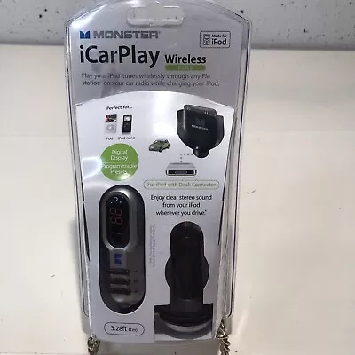 Monster ICarPlay Wireless Plus IPod Car FM Transmitter & IPod Charger Digital  • $9.95