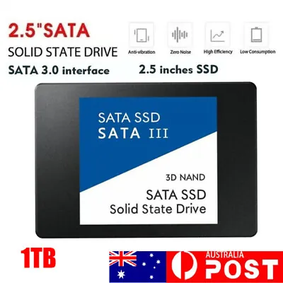 $51.59 • Buy 1TB 2.5in SSD SATA III PC Internal Solid State SSD Hard Drive High Speed 3D NAND