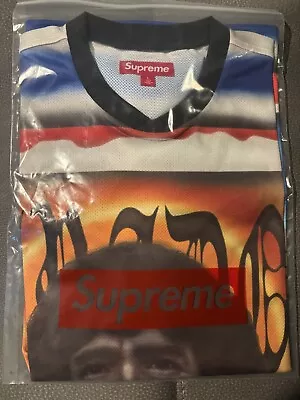 New Supreme Diego Maradona Soccer Jersey Size Large Multicolor S/S 2024 • $159.99