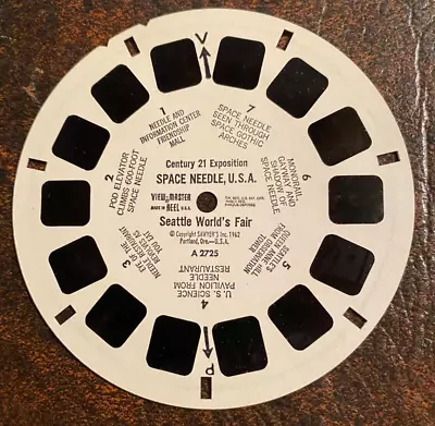 View-Master A2725 - Space Needle USA Seattle World's Fair Reel - 1962 • $3.75