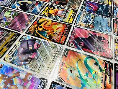 $12 • Buy Pokemon TCG Card Lot Bundle 60 Cards Ultra Rare EX/V + Holos Mint/NM