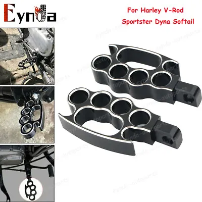 2PCS Flying Knuckle Control Foot Pegs For Harley V-Rod Sportster Dyna Softail  • $17.89