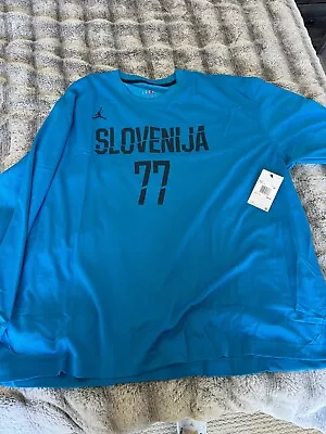 Dallas Mavericks Jordan Brand 2022 Luka DonČiĆ Slovenia Long Sleeve Tee Xxl • $10