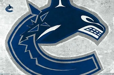 VANCOUVER CANUCKS - TEAM LOGO POSTER - 22x34 - NHL HOCKEY 18234 • $9.95