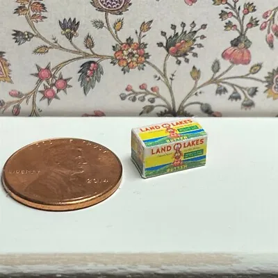 Dollhouse Miniature Food Vintage Label 1:12 LOL Butter Box • $2.95
