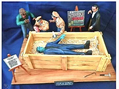 Aurora Monster Scenes Scale McDougals Frankenstein Crate Scene Model • $400