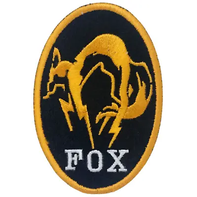 Metal Gear Solid Kojima Foxhound Iron On Sew On Embroidered Patch- Yellow Border • £2.79