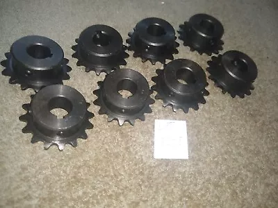 Lot 8 Vintage Small Industrial Roller Sprockets Steampunk Machine Gear Cog Wheel • $13.99