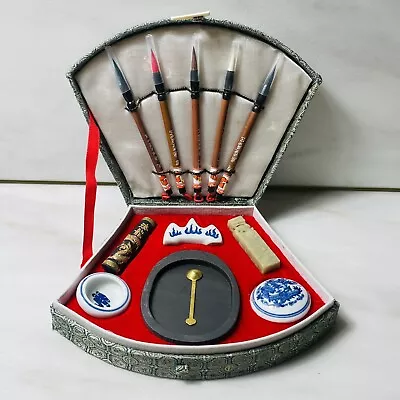 Vintage Calligraphy Set 12 Piece Set Ornate Box Artists Penmanship Writing Kit • $18.99