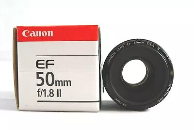 【 MINT W/box 】CANON EF 50mm F/1.8 II SLR 35mm Camera Lens From Japan... • $134.61