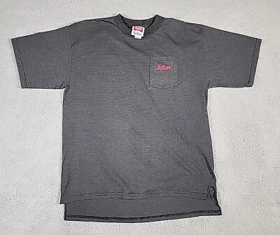 Vintage Marlboro Pocket Tee T Shirt Large XL L/XL Stripe Black Gray Mens • $28.99