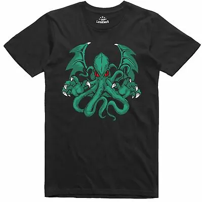 Cthulhu Face Mens T Shirt Cosmic Entity RPG Gamer Regular Fit Cotton Tee • £11.99