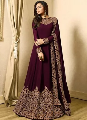 $71.49 • Buy Designer Indian Pakistani Party Wear Salwar Kameez Suit Dress Anarkali  Eid Gown
