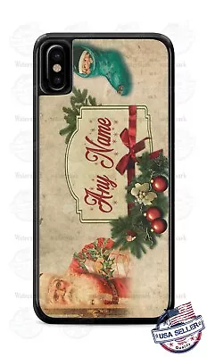 Vintage Classic Christmas Greeting Card Phone Case For IPhone 12 Samsung Google • $15.98