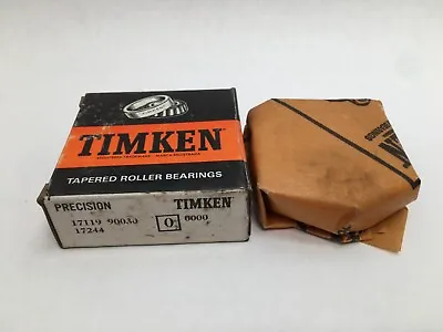 Timken 17119-90030 Taper Bearing Cone&Cup 1-3/16  ID 2-7/16  OD 17119 17244 USA • $69.98