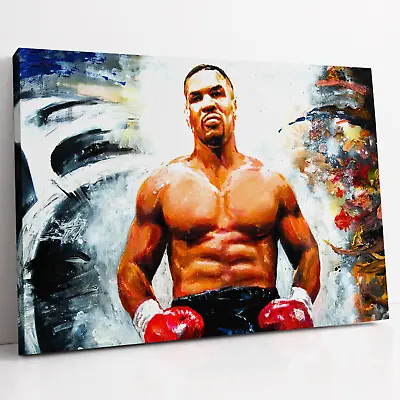 MIKE TYSON Heavyweight Boxing Canvas Print Photo Art Work Picture Wall Art Photo • £25.99