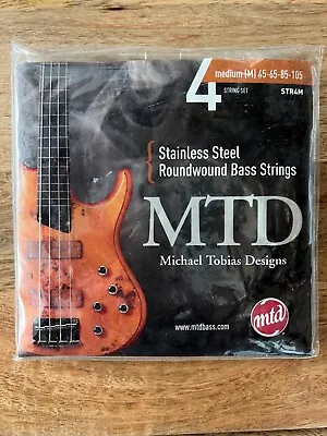 MTD STR4M Stainless Steel Round Wound Medium Bass Strings 45-105 NEW OLD STOCK • $10