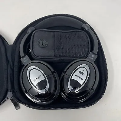 Maxell NC-IV Noise Cancelling Headphones With Case And Extras  • $14.99