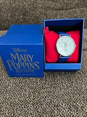 Disney  Mary Poppins Returns   Adult Blue Leather Watch • $29.99