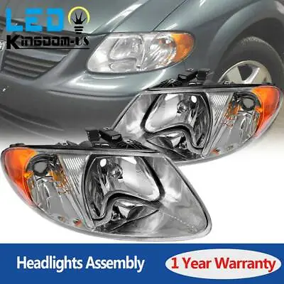 Headlights For 2001-2007 Dodge Caravan Town & Country 01-03 Voyager Headlamps US • $63.99