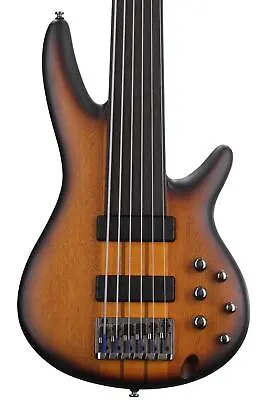 Ibanez SRF706 Fretless Bass Guitar - Brown Burst Flat • $1099.99