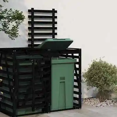 Wheelie Bin Storage Outdoor Bin Storage Garden Bin Store Solid Wood Pine VidaXL • $343.99