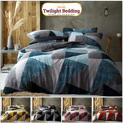£19.99 • Buy Teddy Bear Fleece Duvet Cover Fluffy Warm Cosy Quilt Thermal Sherpa Bedding Set