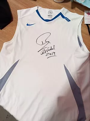 Nike Total 90 Vest Signed By Rafael Nadal (REVIVE) • £90