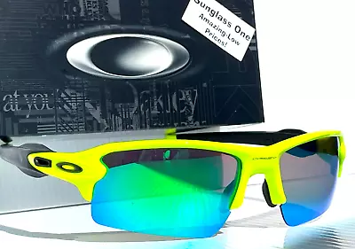 Oakley FLAK 2.0 XL Yellow Tennis Ball POLARIZED Galaxy Jade Lens Sunglass 9188 • $138.86