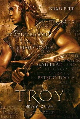 70343 Troy Movie Brad Pitt Eric Bana Rlando Bloom Wall 16x12 POSTER Print • $13.95