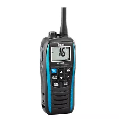 Icom IC-M25 EURO Handheld VHF Radio With USB Charging - Marine Blue • £179.50