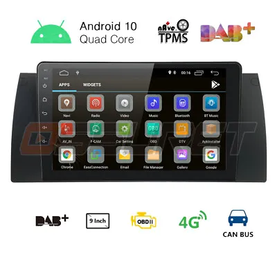 $132.81 • Buy 9'' Android 9.0 32GB Car Dash Video GPS Stereo Radio Wifi For BMW E39 E53 X5