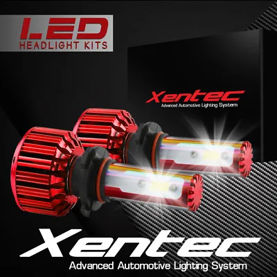 XENTEC 9005 HB3 H10 LED Headlight Kit Cree 60W 7600LM 9140 9145 6000K Bulb Set • $39.89