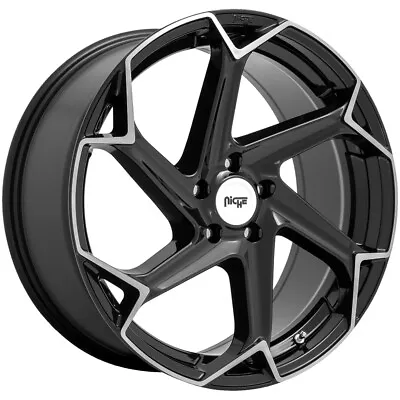 Niche M255 Flash 20x10.5 5x112 +40mm Black/Brushed Wheel Rim 20  Inch • $413.99