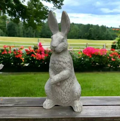 Massive Rabbit Garden Statue Bunny With Long Ears Figure Porch Easter Decor 17  • $119